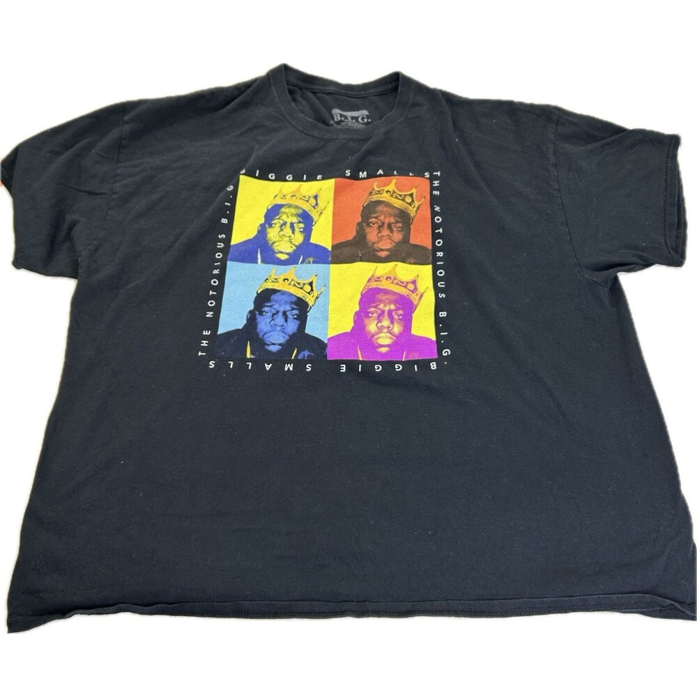 Biggie Smalls Size 3XL Graphic T shirt The Notorious B.I.G Rap Andy Warhol style